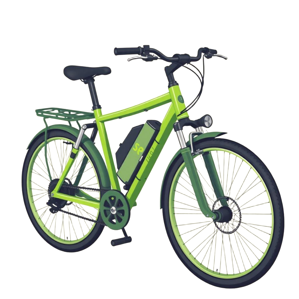 Illustration vélo électrique