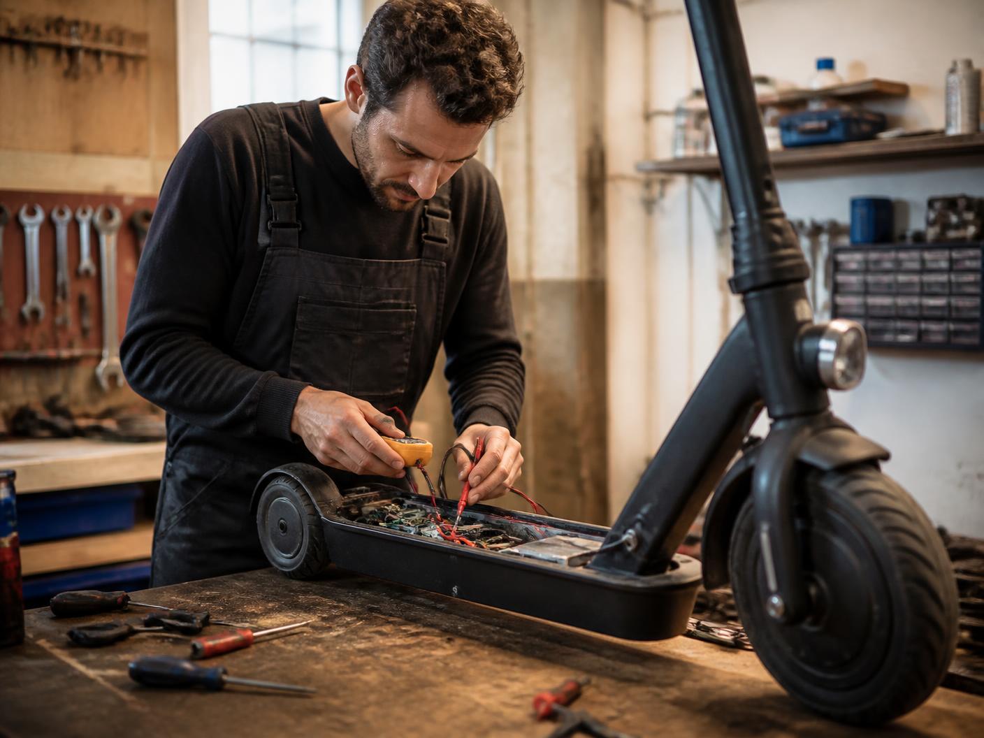Diagnostic électrique d'une trottinette au multimètre